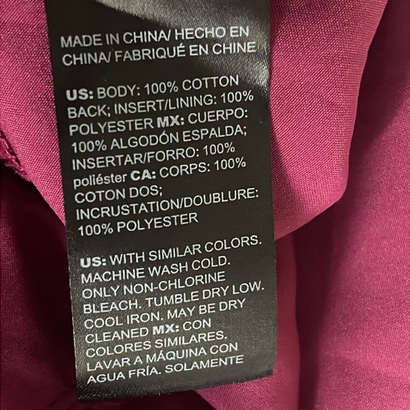 White House Black Market Fuchsia Lace Eyelet Camisole Size 8 - Picture 11 of 12